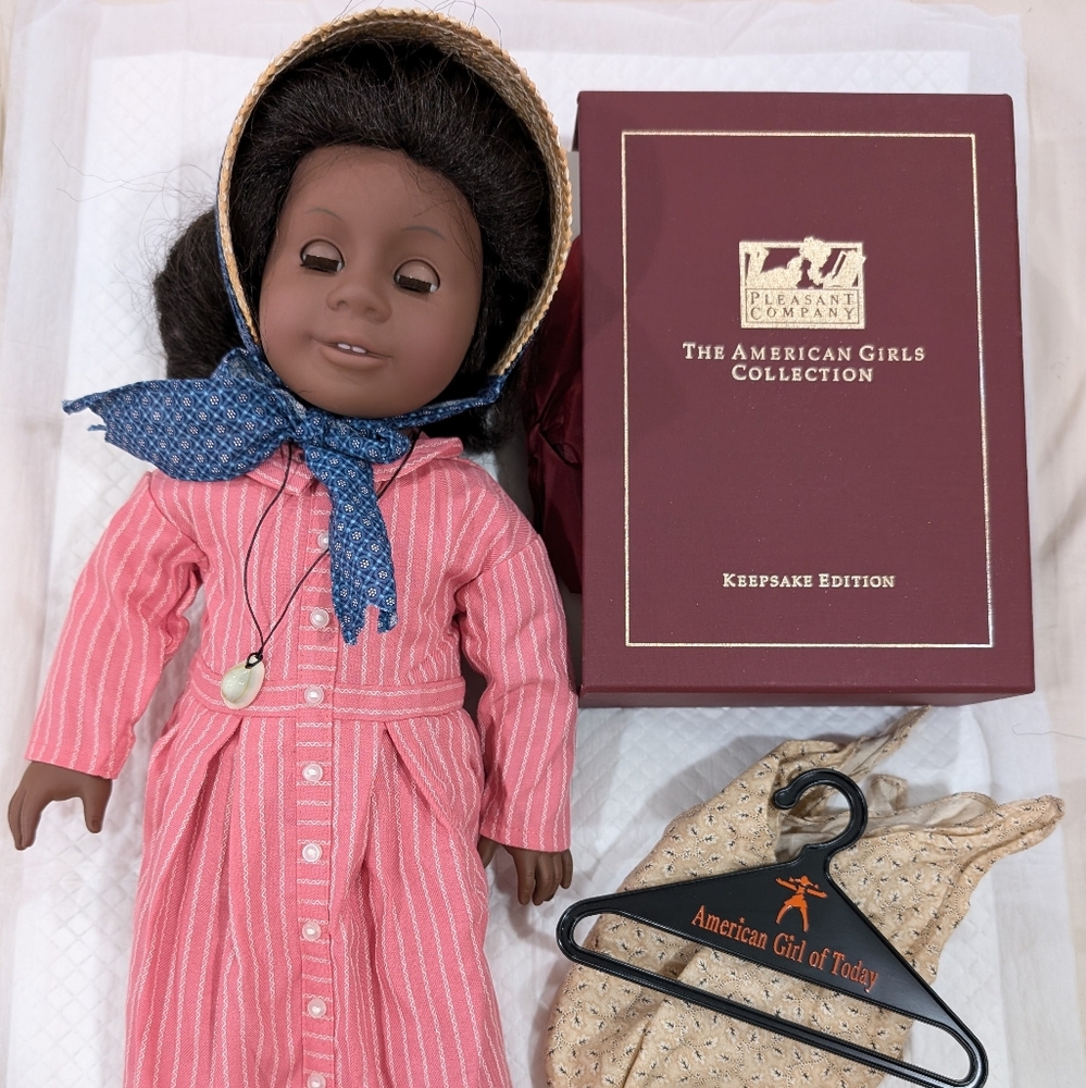 American Girl Doll with Pink Dress